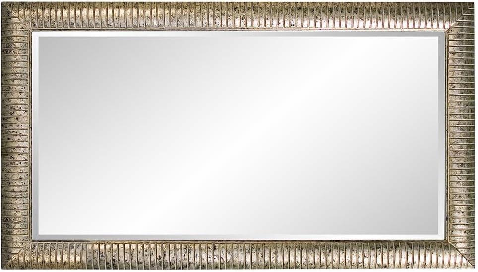 Antique Silver Rectangular Full Length Leaner Mirror