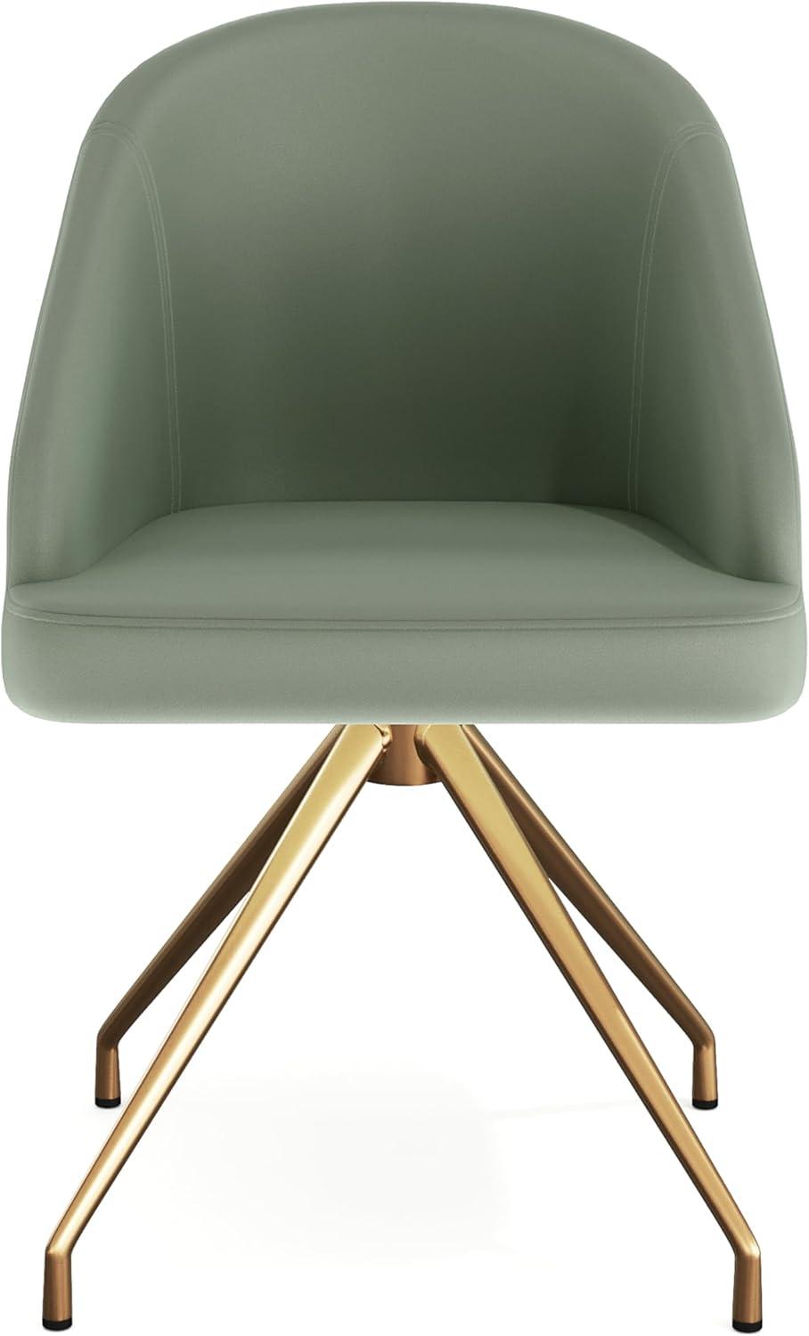 Martha Stewart Martha Stewart Sora Upholstered Stationary Swivel Home Office Chair