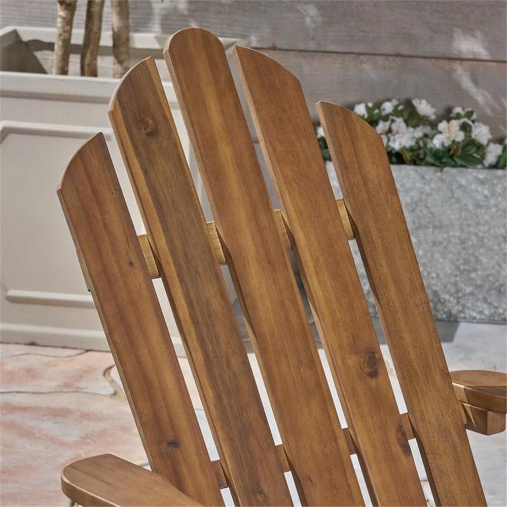 Hollywood Acacia Wood Adirondack Rocking Chair - Christopher Knight Home