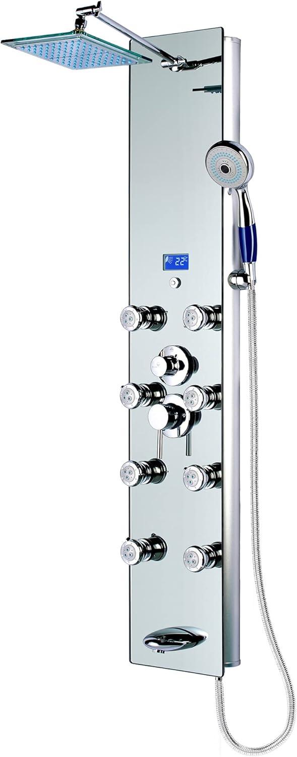 Blue Ocean 52 inch Aluminum Shower Panel With Shower Head