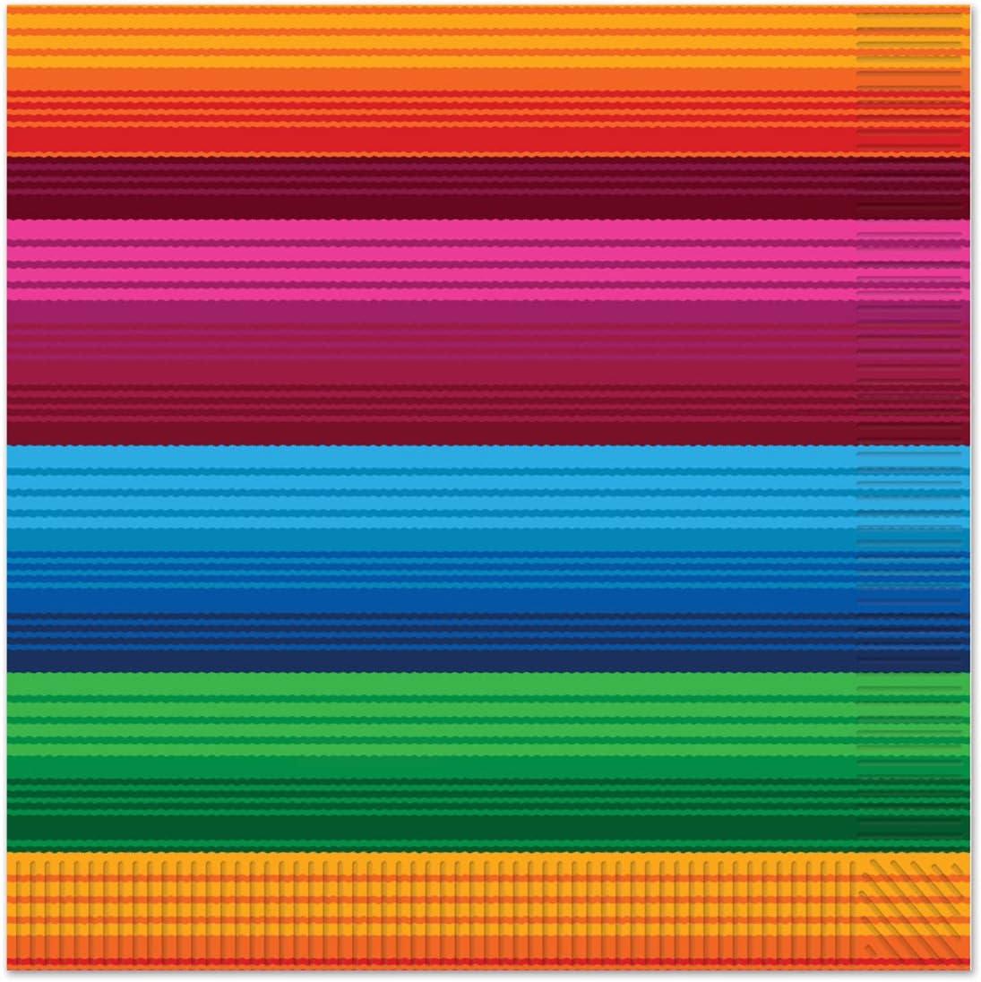 Beistle Fiesta Luncheon Napkins, (48/Pkg) Multicolored