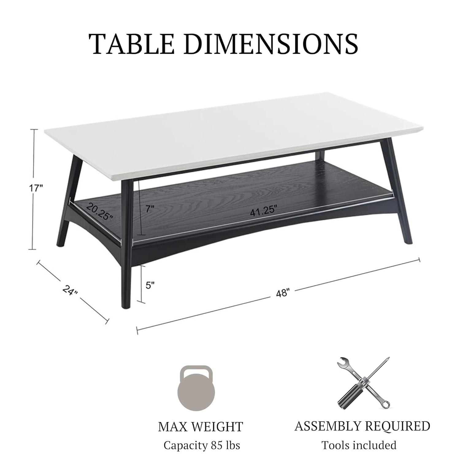 Parker 4 Legs Coffee Table with Storage
