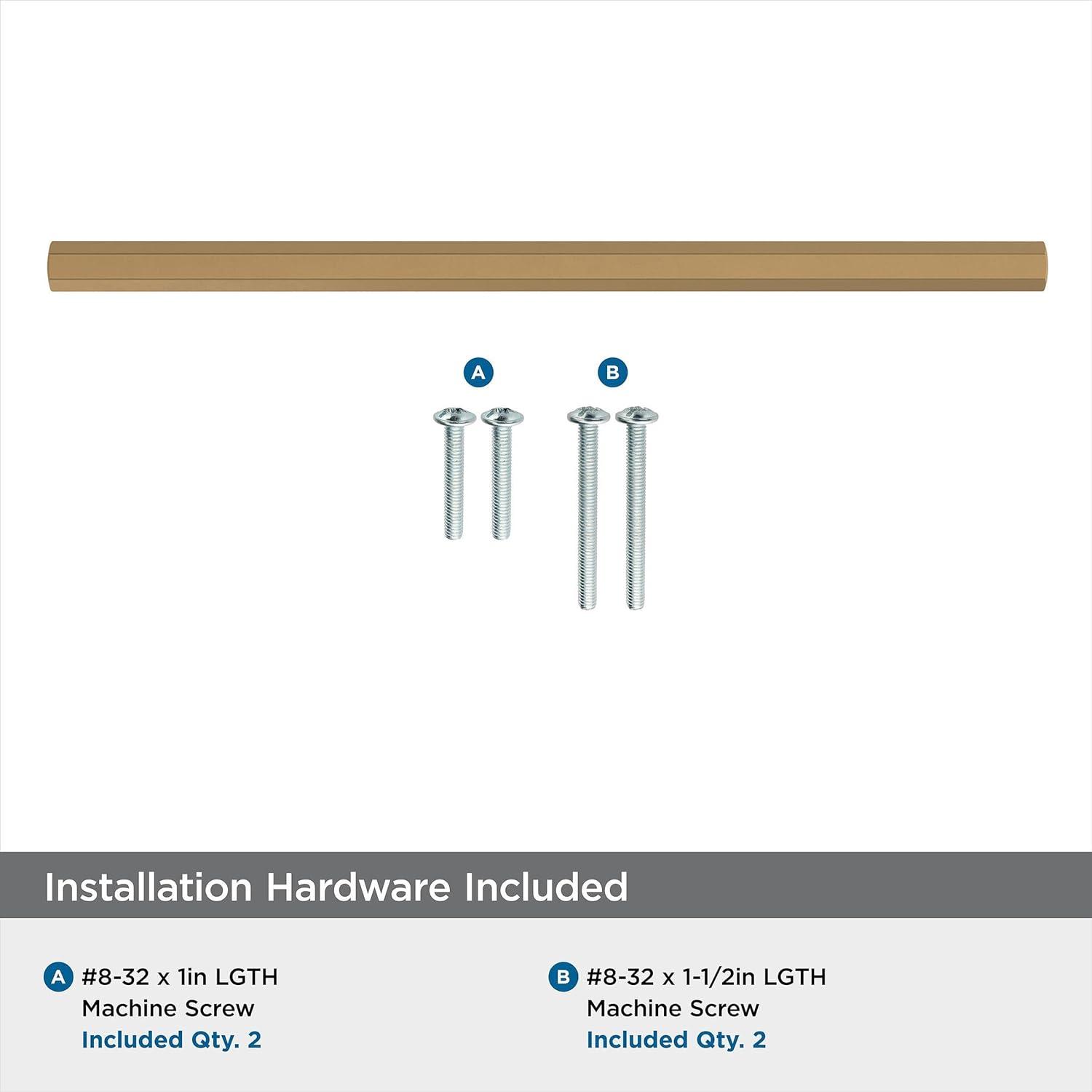 Amerock Caliber 7-9/16 inch (192mm) Center-to-Center Champagne Bronze Cabinet Pull