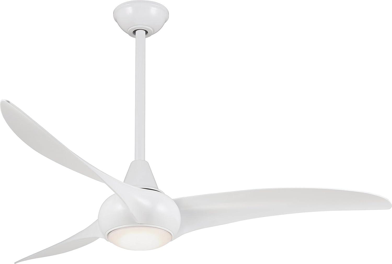 52" Wave 3 - Blade LED Propeller Ceiling Fan with Remote Control and Light Kit Included