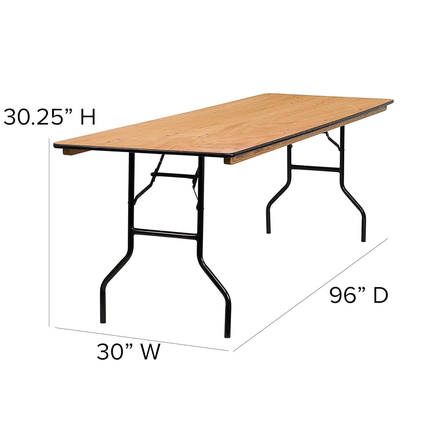 Flash Furniture Wofford Rectangular Wooden Folding Training and Event Table by Flash Furniture