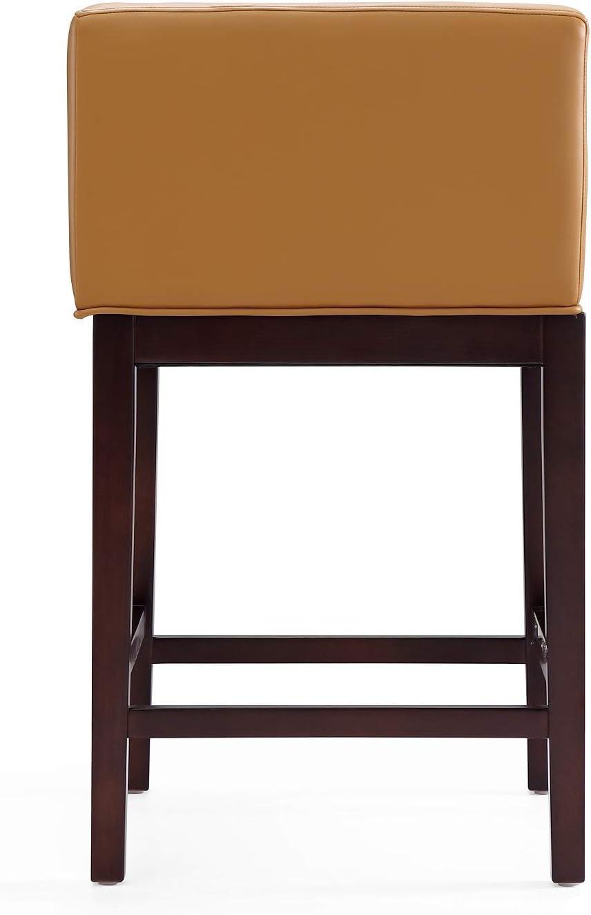 Kingsley Beech Wood Counter Height Barstool - Manhattan Comfort