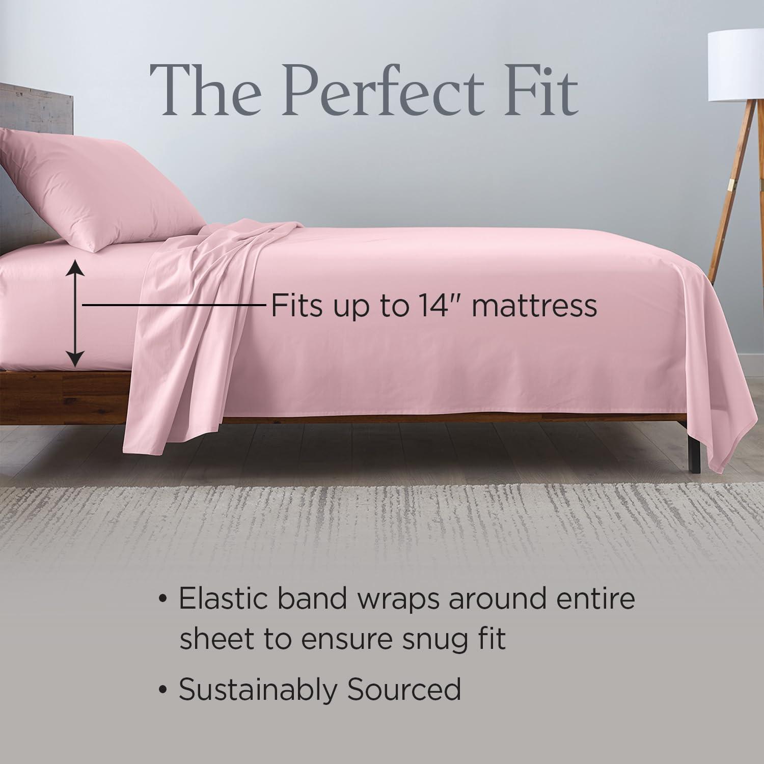 Ella Jayne Home 100% Cotton Percale Crisp and Cool Sheet Set