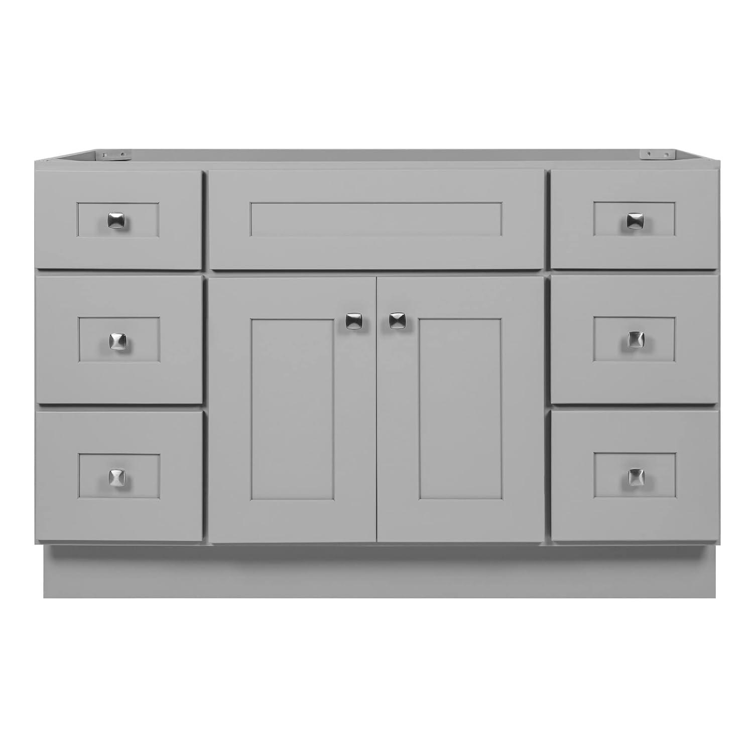 Design House Brookings 48 Inch Bathroom Vanity, Ready to Assemble, Solid Wood, Sherwin Williams – Design House, 599001-