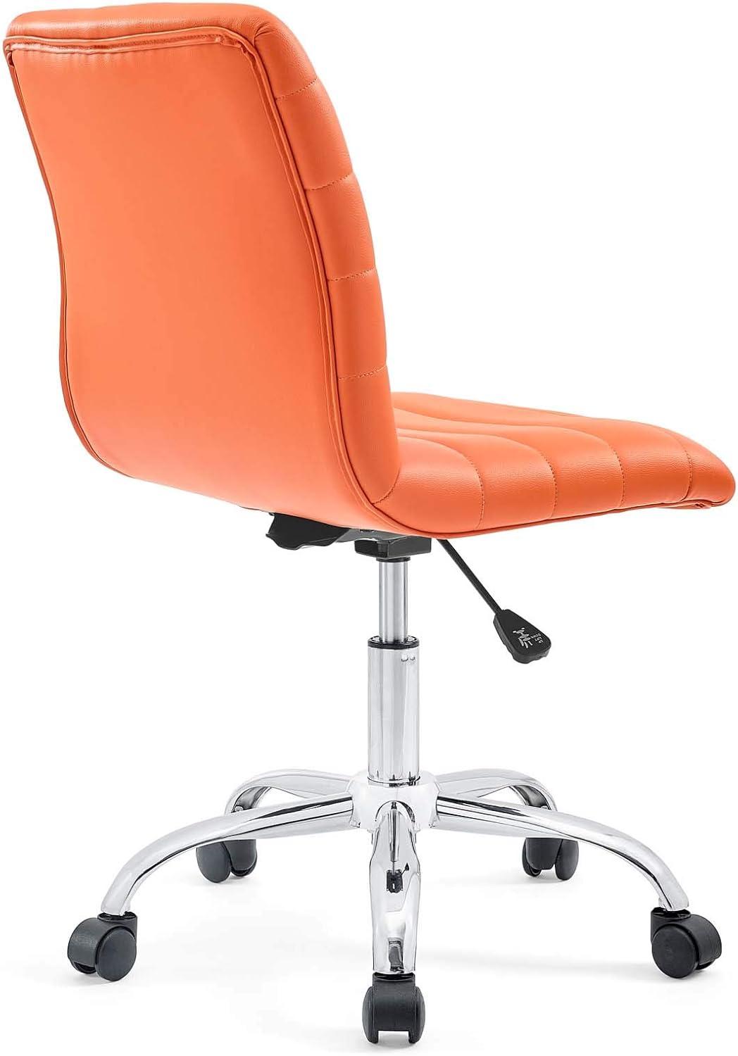 Modway Ripple Armless Mid Back Vinyl Office Chair