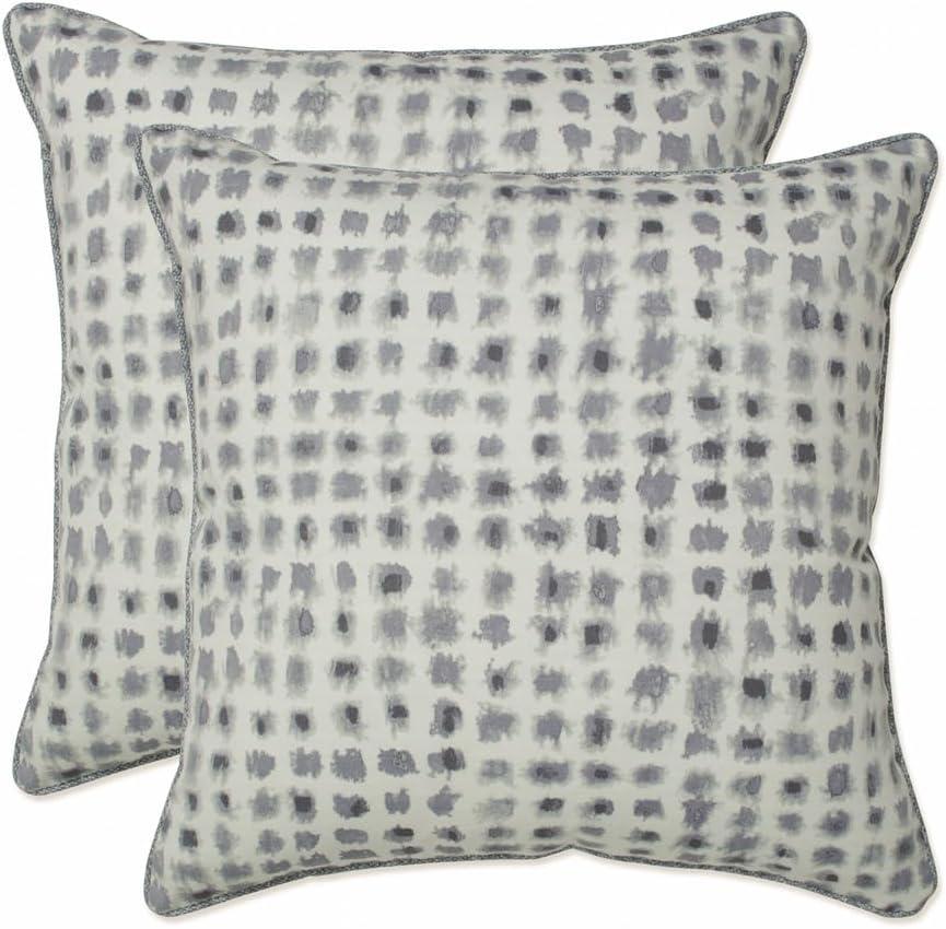 Alauda Abstract Indoor/Outdoor Reversible Throw Pillow (Set of 2)