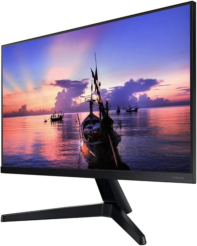 Samsung 24" FHD IPS Computer Monitor, AMD FreeSync,  HDMI & VGA (T350 Series) - Dark Blue/Gray