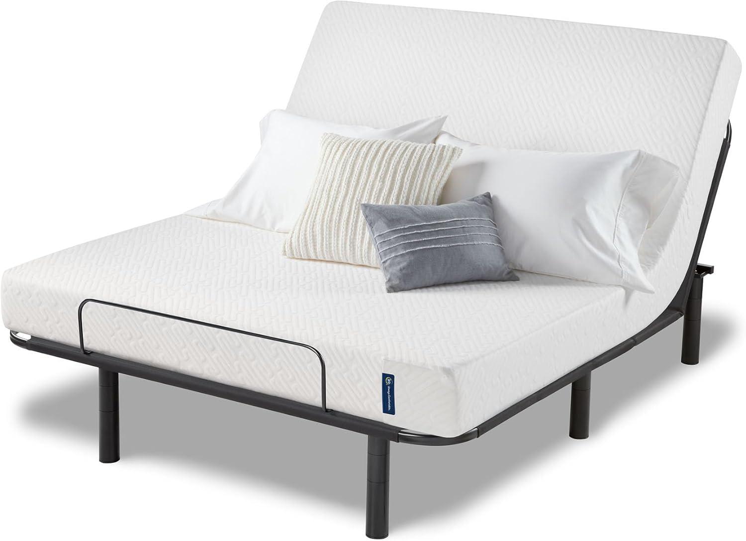 Queen White Gel Memory Foam Innerspring Mattress