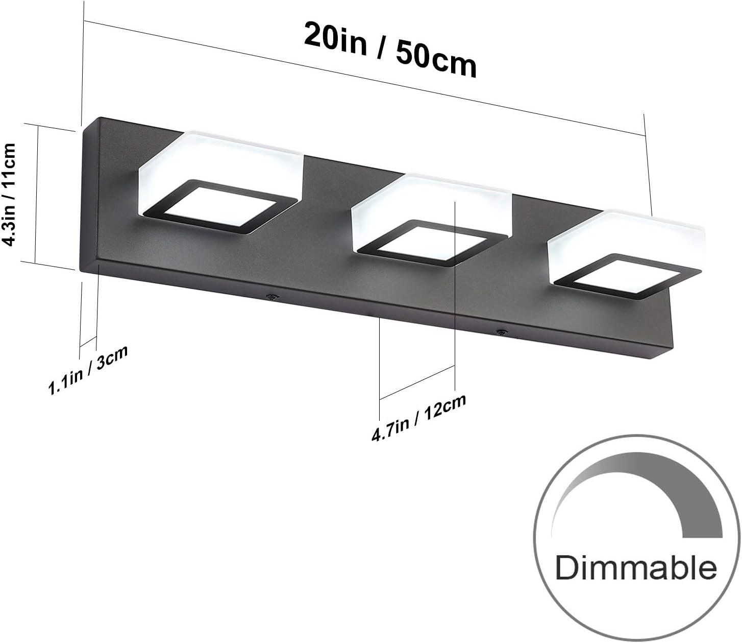Brayden Studio® LED Modern Bathroom Vanity Lights 3 Lights Acrylic Modern Bathroom Wall Lighting Fixtures