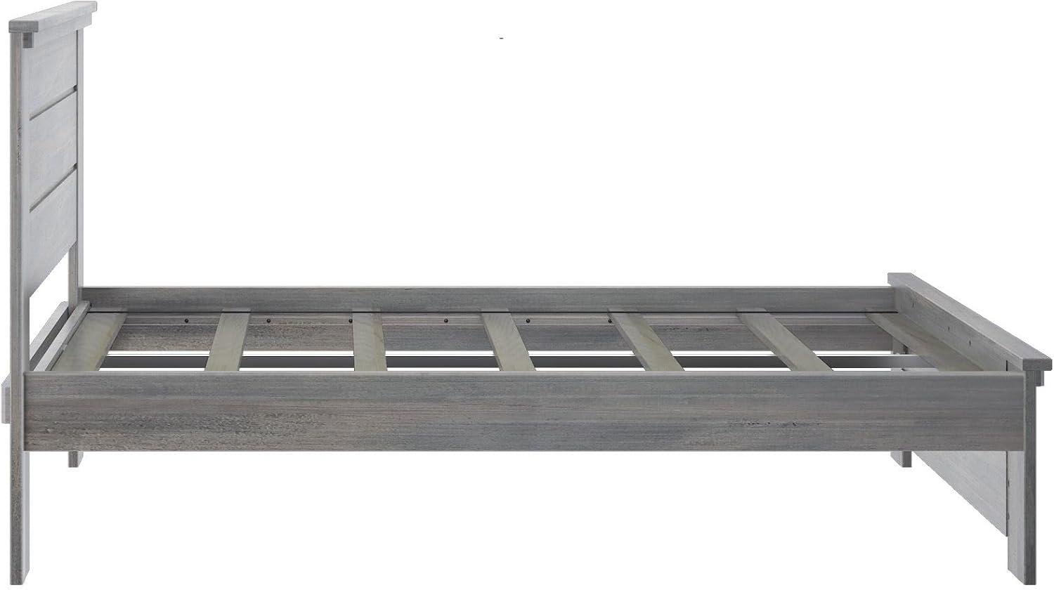 Plank+Beam Farmhouse Full Size Bed Frame with Headboard, Solid Wood Platform Bed