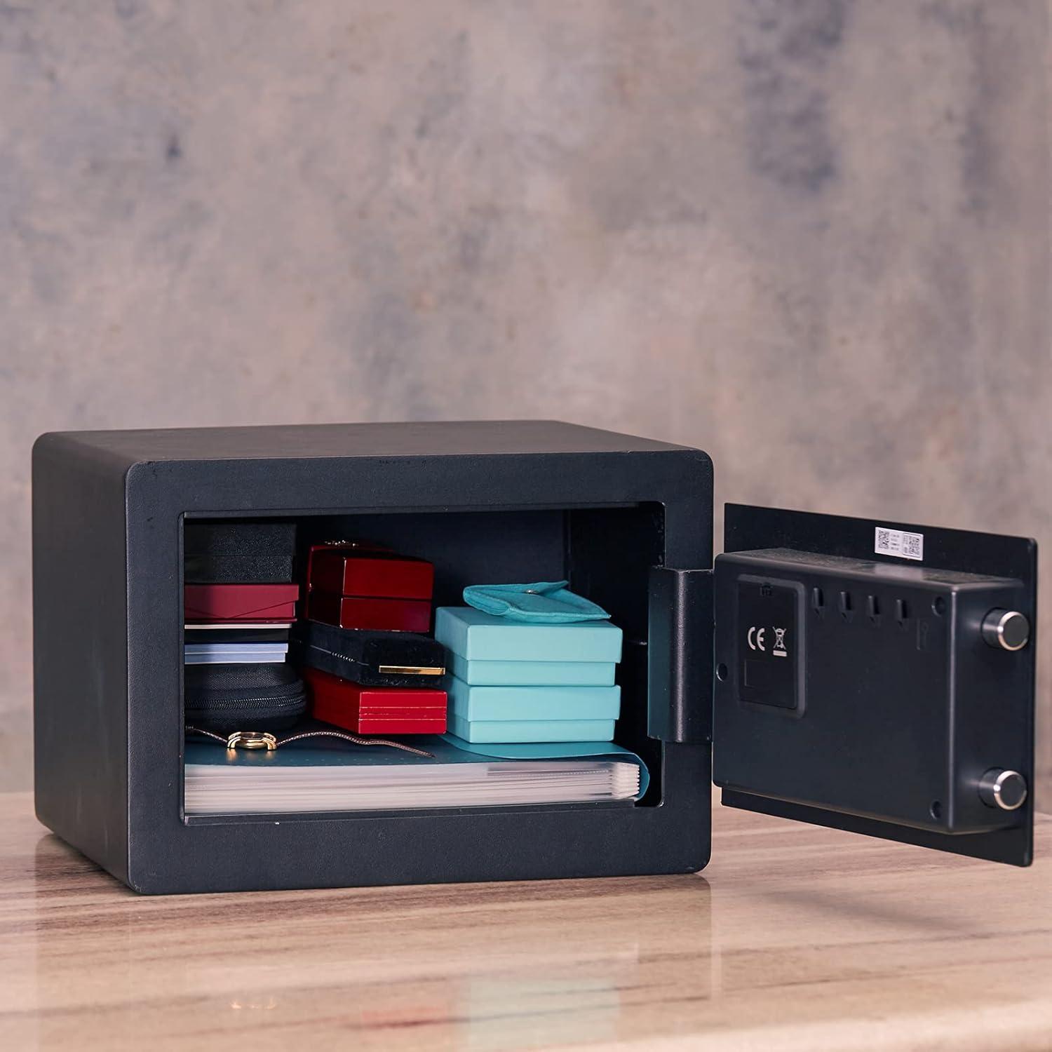 Black Medium Digital Safe with Keypad and Wi-Fi