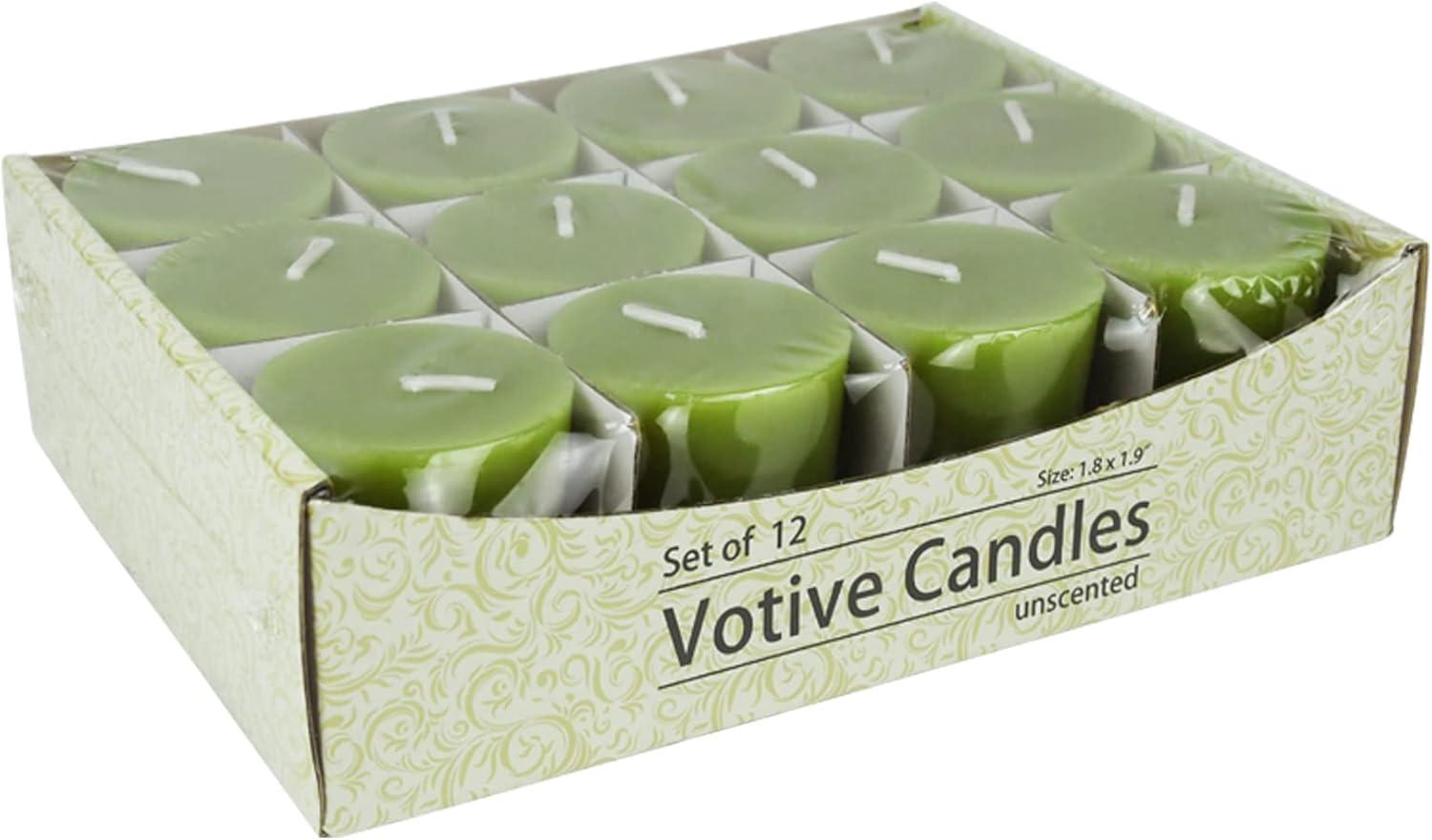 Jeco CVZ-013 Sage Green Votive Candles (12pc/Box)