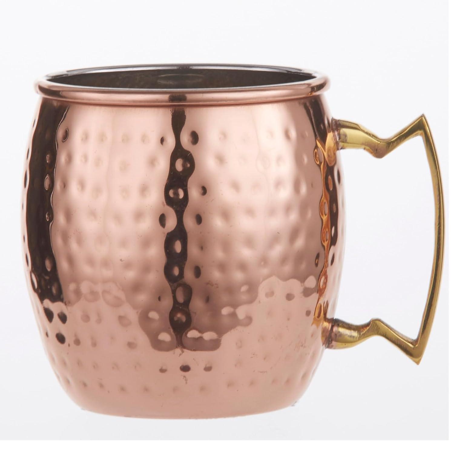 Hammered Copper and Brass 16 oz Moscow Mule Mug