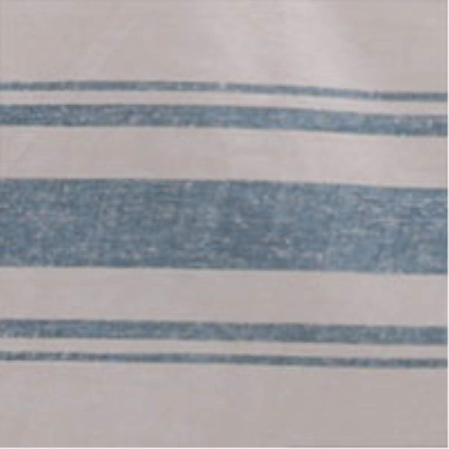 Lush Décor 50"x60" Farmhouse Stripe Throw Blanket Blue