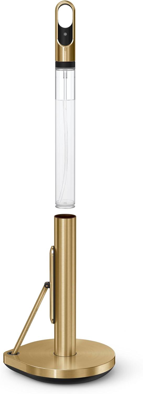 Gold Stainless Steel Paper Towel Holder with Spray Pump