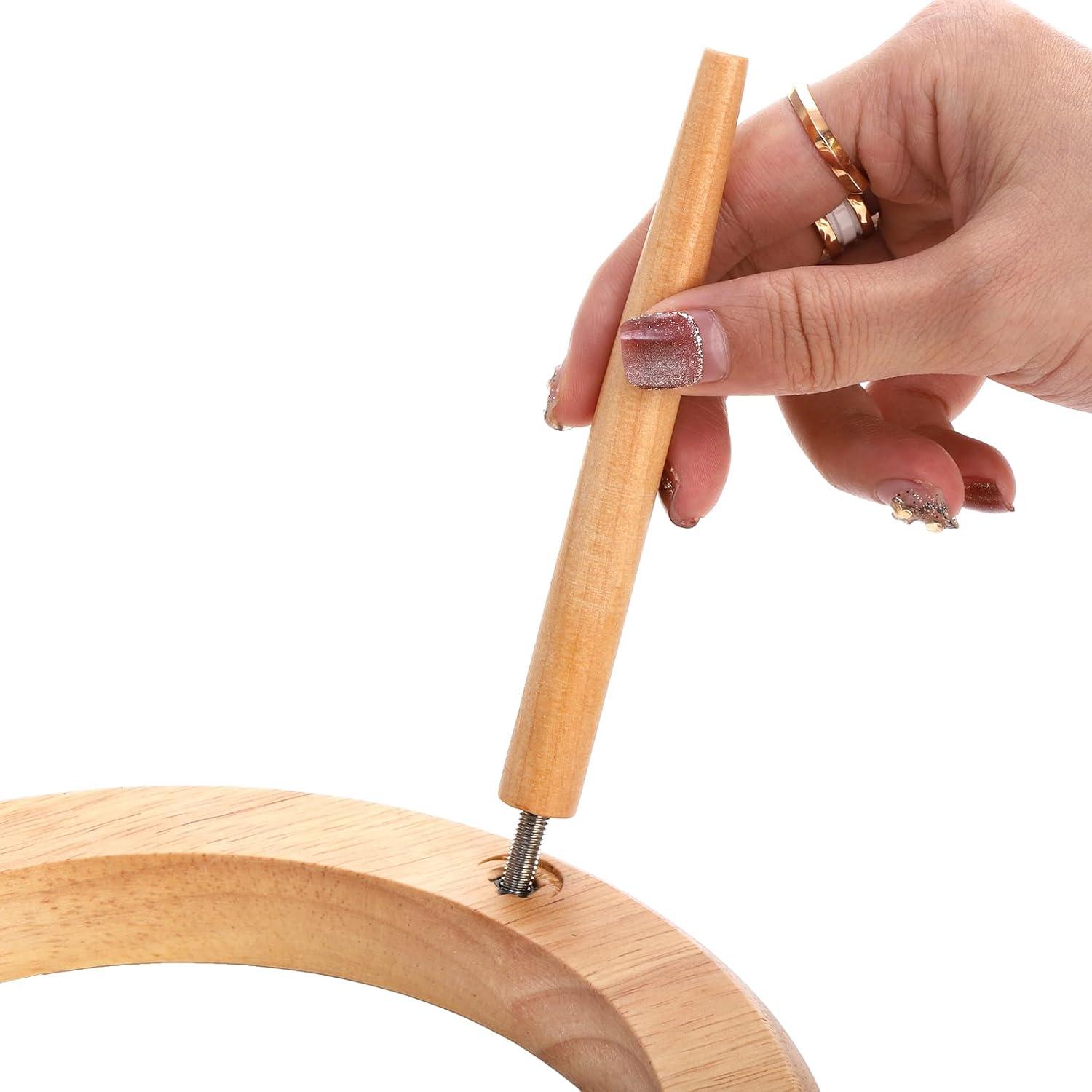 DEAYOU Ceramic Cat Bowl Adjustable, Tilted Elevated Raised Dish, No Spill Food Water Feeder, Slanted Dog Bowl with Wood Stand for Kitty, Supplies, Stress Free, 600 ML/20 OZ, Cream White C49