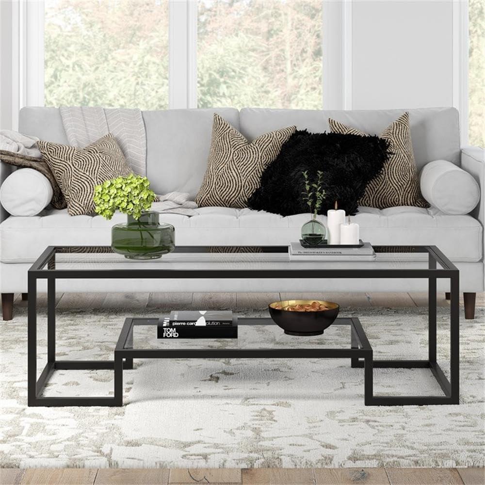 Henn&Hart 54" Black Bronze Coffee Table