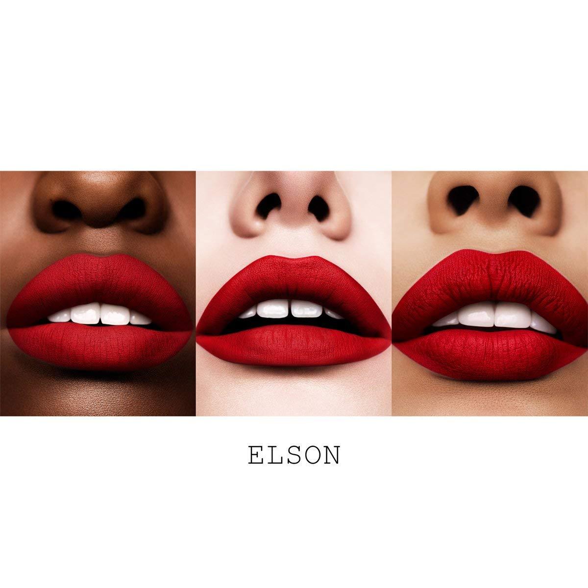 Elson Blue Red Matte Moisturizing Lipstick Stick