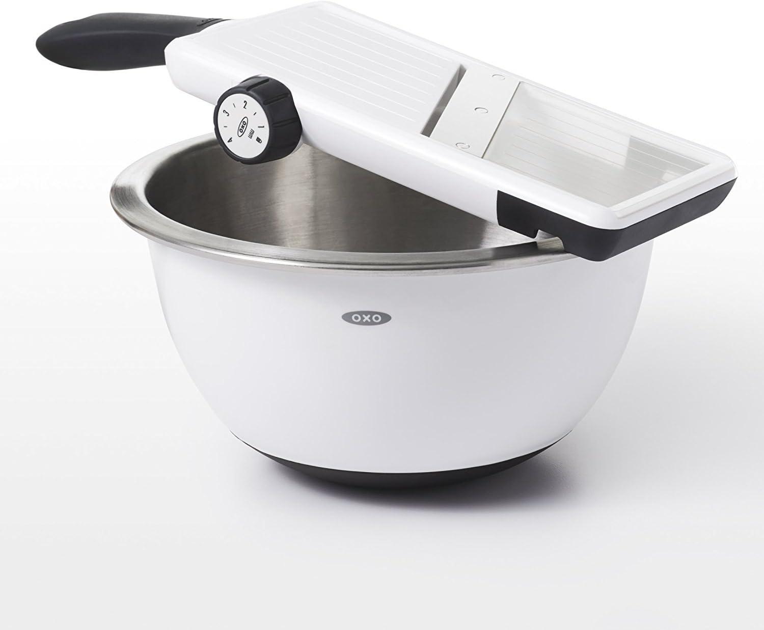 OXO Good Grips Large Adjustable Handheld Mandoline Slicer,White