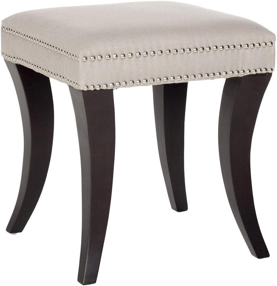 Diva Tufted Ottoman - Taupe - Safavieh