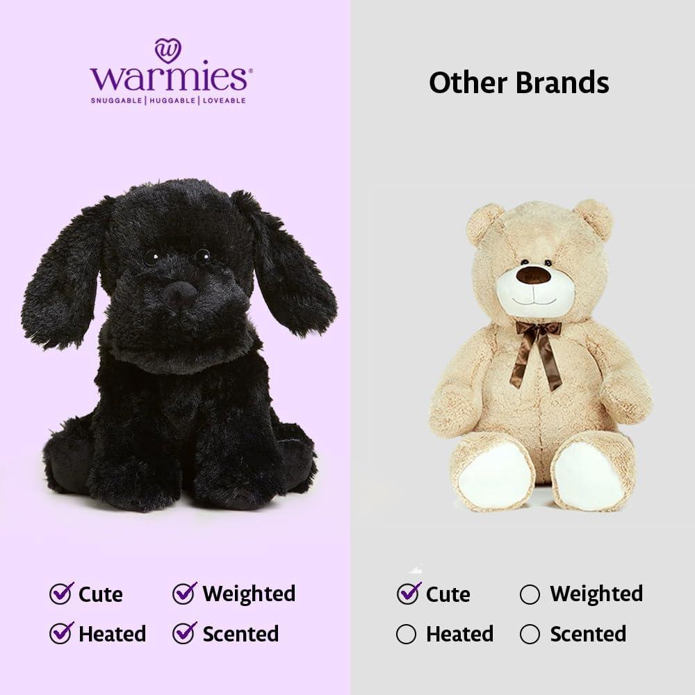 Microwavable Black Lab Plush with Lavender Scent