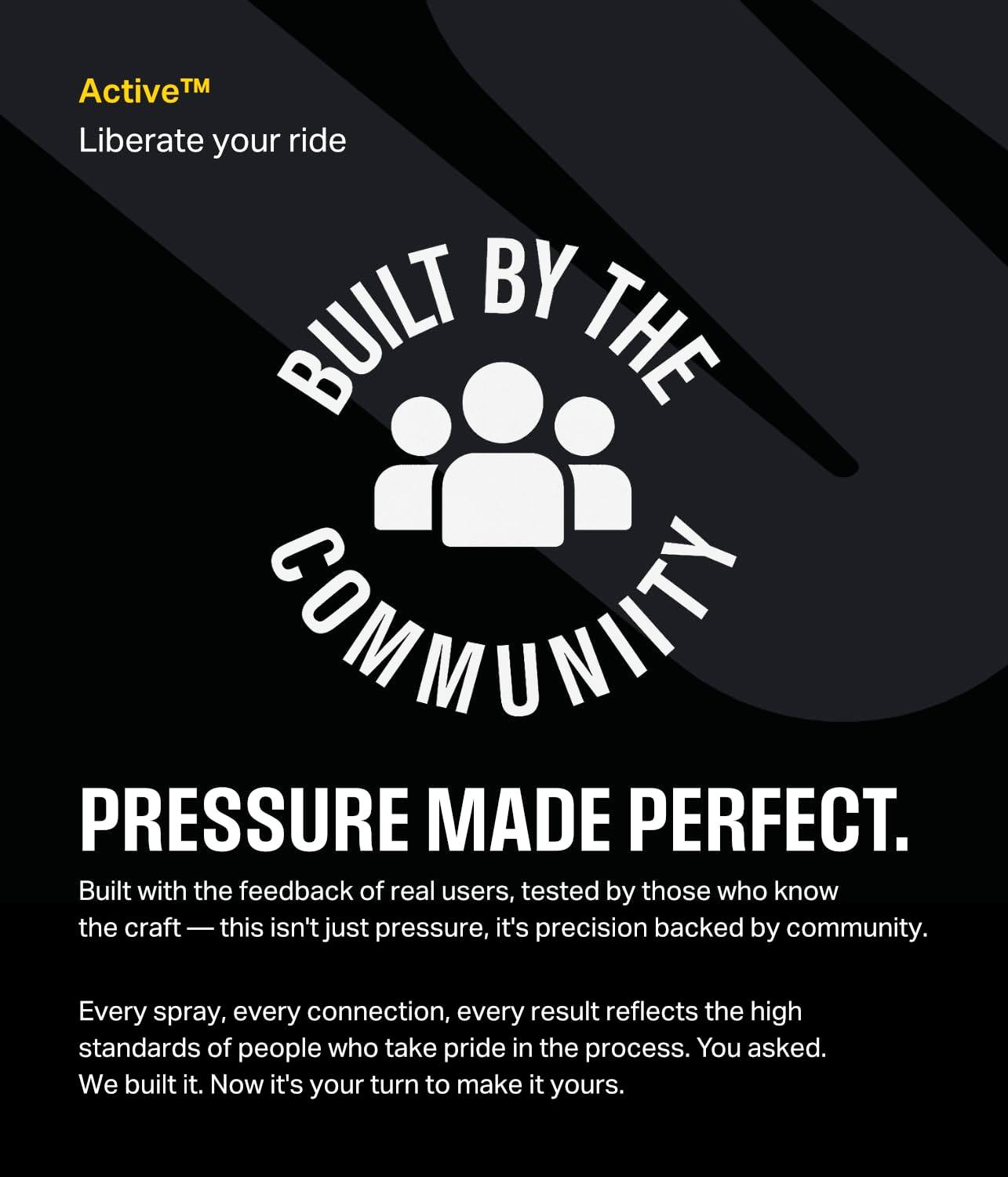 ACTIVE 2.0 Electric Pressure Washer - 2.0 GPM Flow and 1800 PSI Peak Pressure, Pressure washers for Power Wash, Power Washers Electric Powered, Wall Mount Pressure Washer, Hidrolavadora Electrica