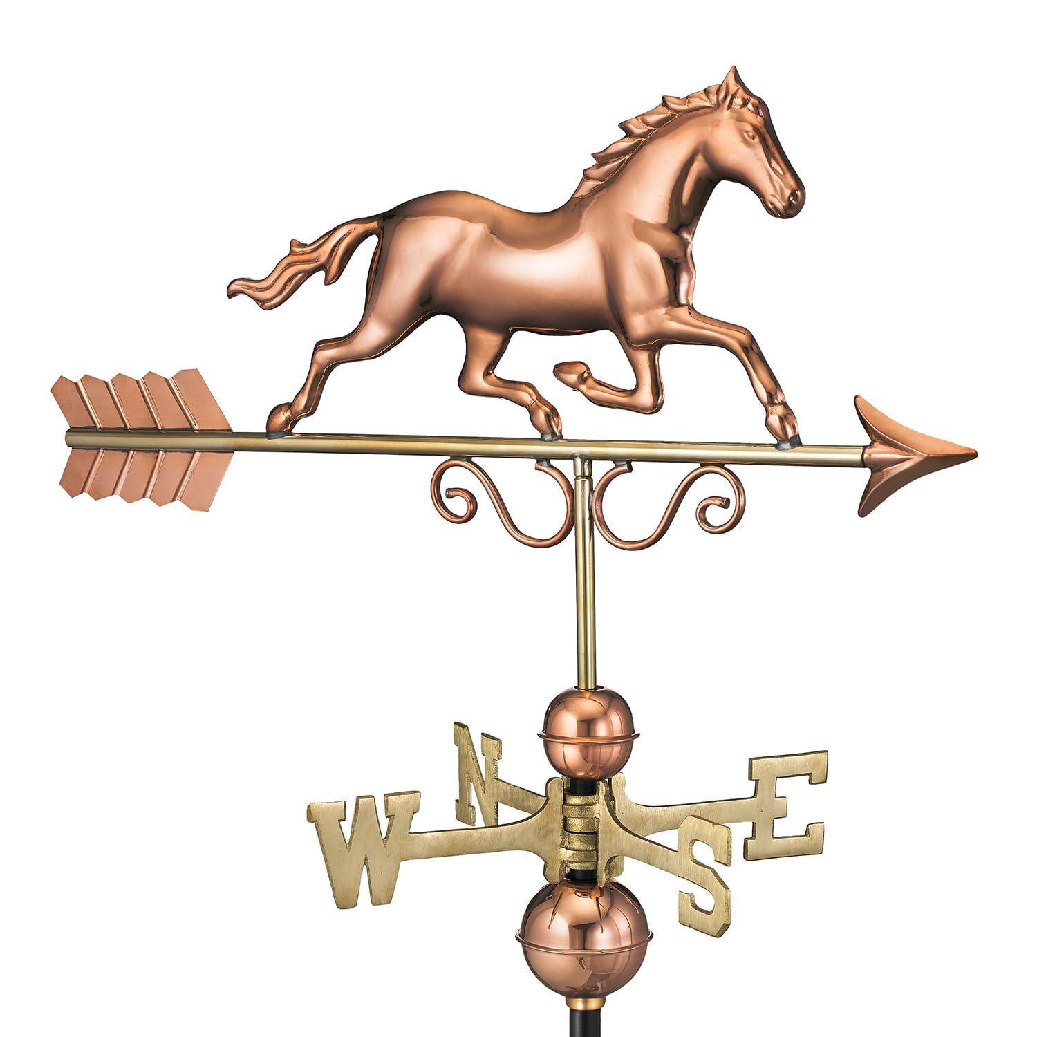 Galloping Horse Copper Weathervane