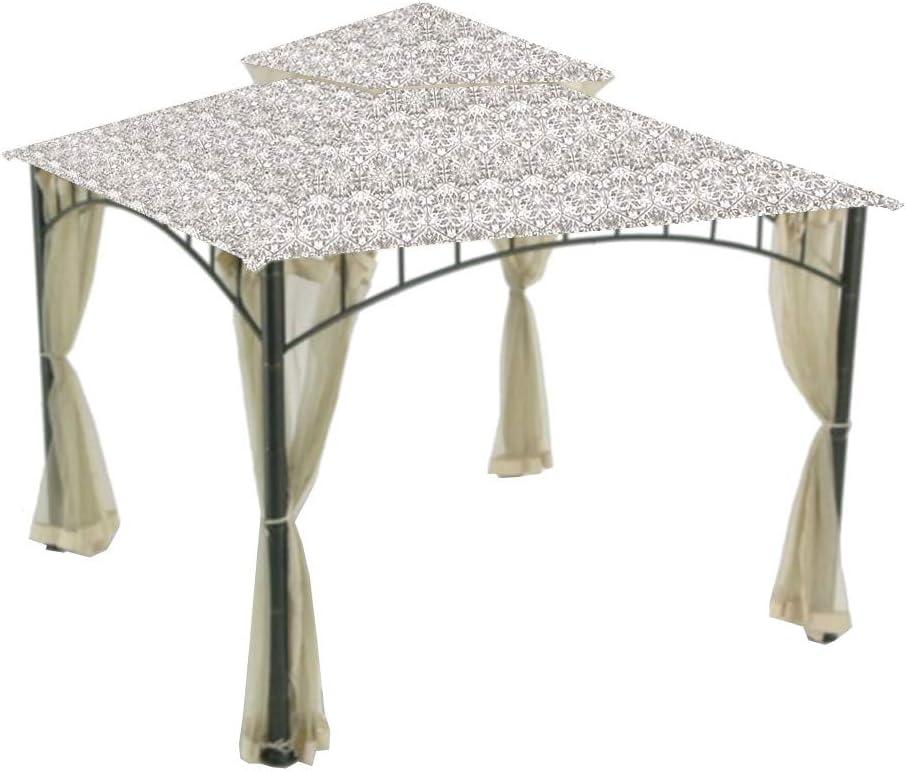 Garden Winds Garden Winds Gray Fabric Replacement Canopy for Gazebo