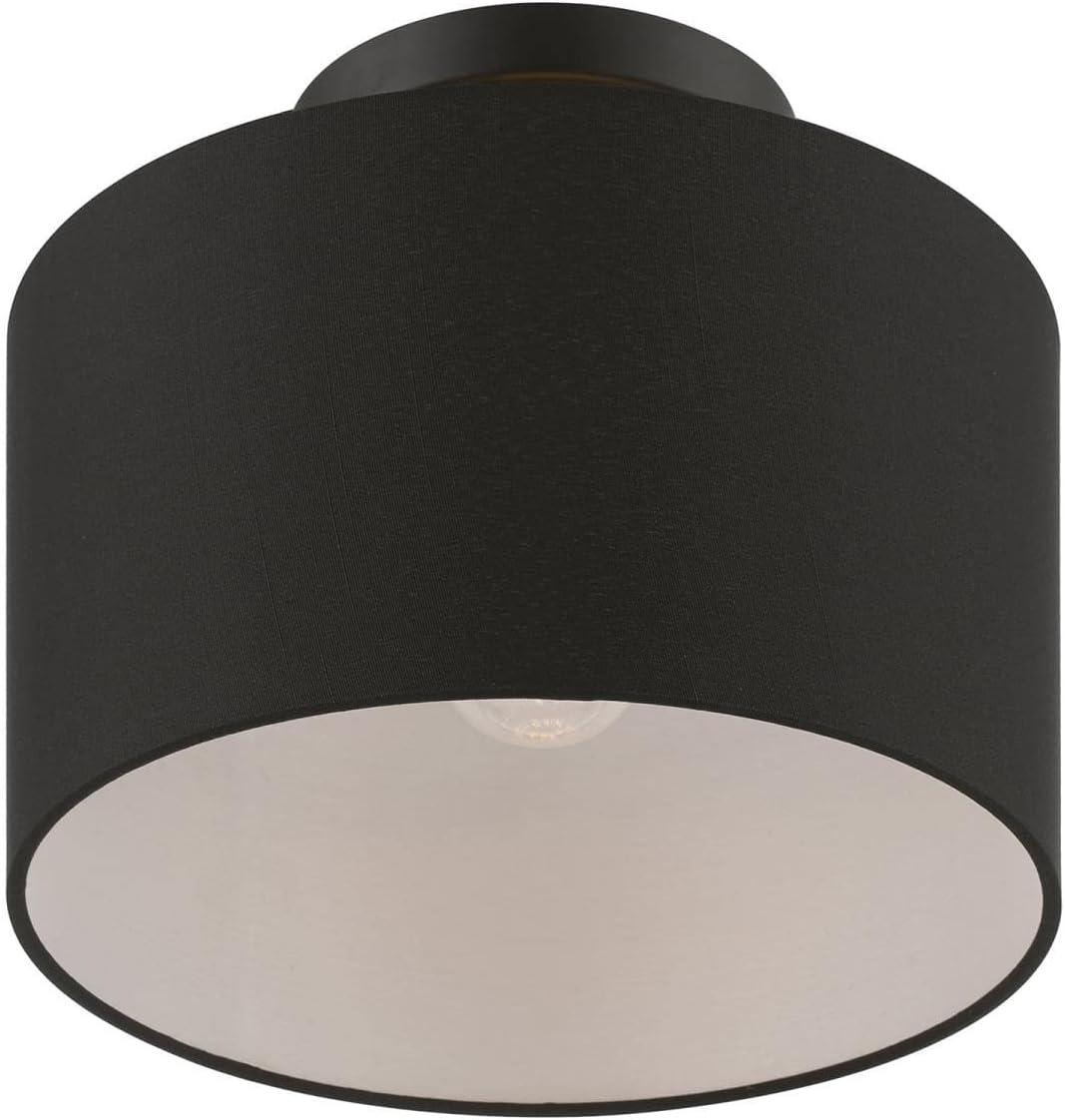 Livex Lighting Bainbridge 1 - Light Semi-Flush Mount in  Black