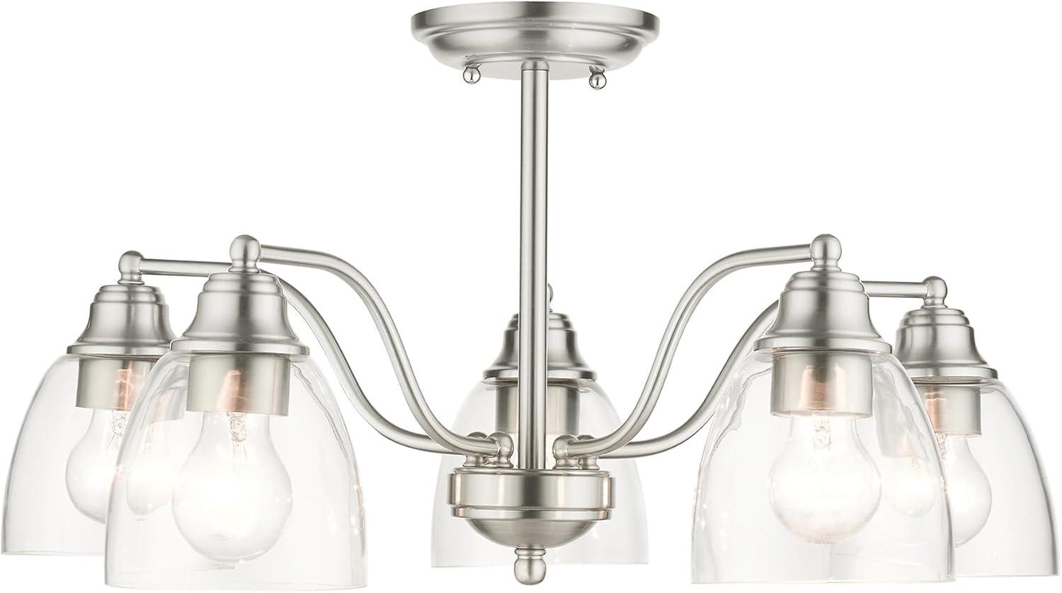 Livex Lighting Montgomery 5 - Light Chandelier in  Brushed Nickel