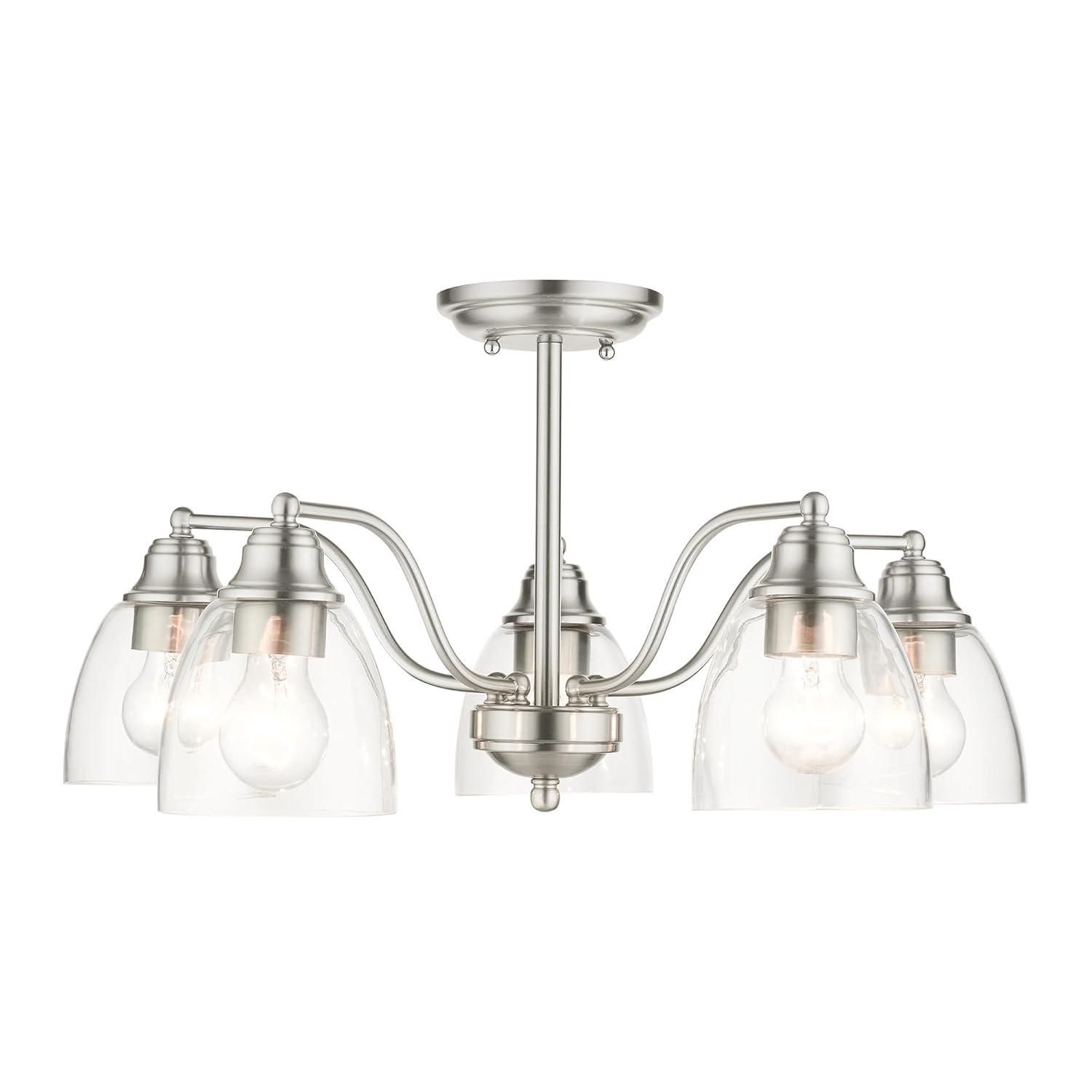Livex Lighting Montgomery 5 - Light Chandelier in  Brushed Nickel