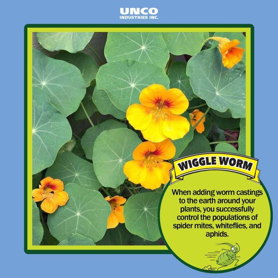 Wiggle Worm 100% Pure Organic Worm Castings - Organic Fertilizer for Houseplants, Vegetables, and More, 4.5-Pounds