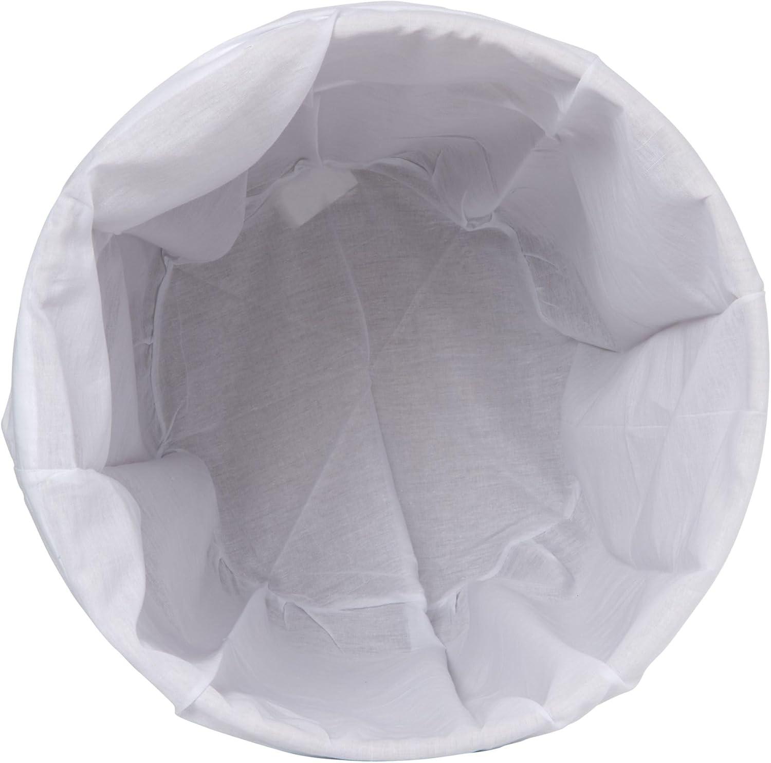 La Jolla Round Wicker Hamper with Lid and Liner