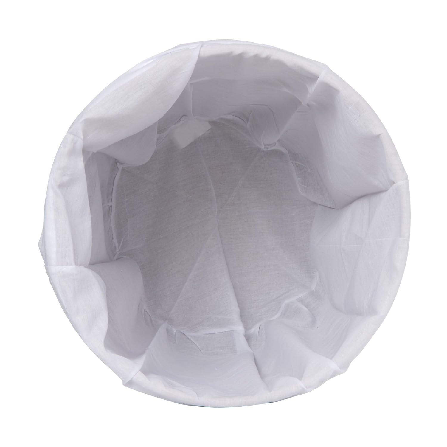 La Jolla Round Wicker Hamper with Lid and Liner