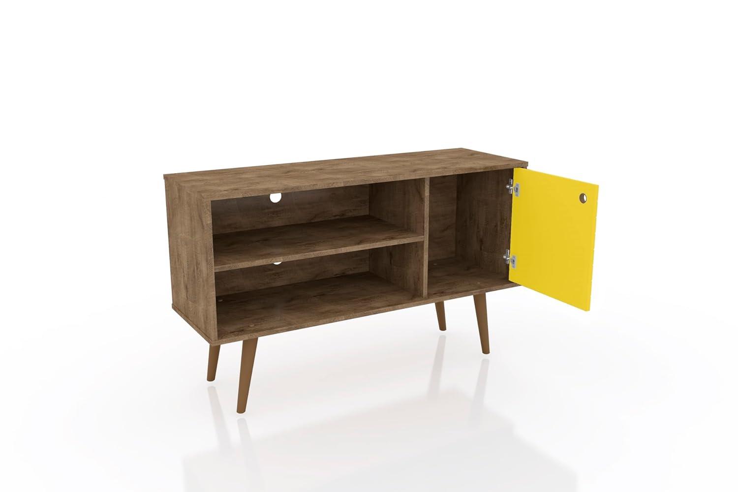 Liberty 42.52" Mid-Century Modern TV Stand with 2 Shelves and 1 Door