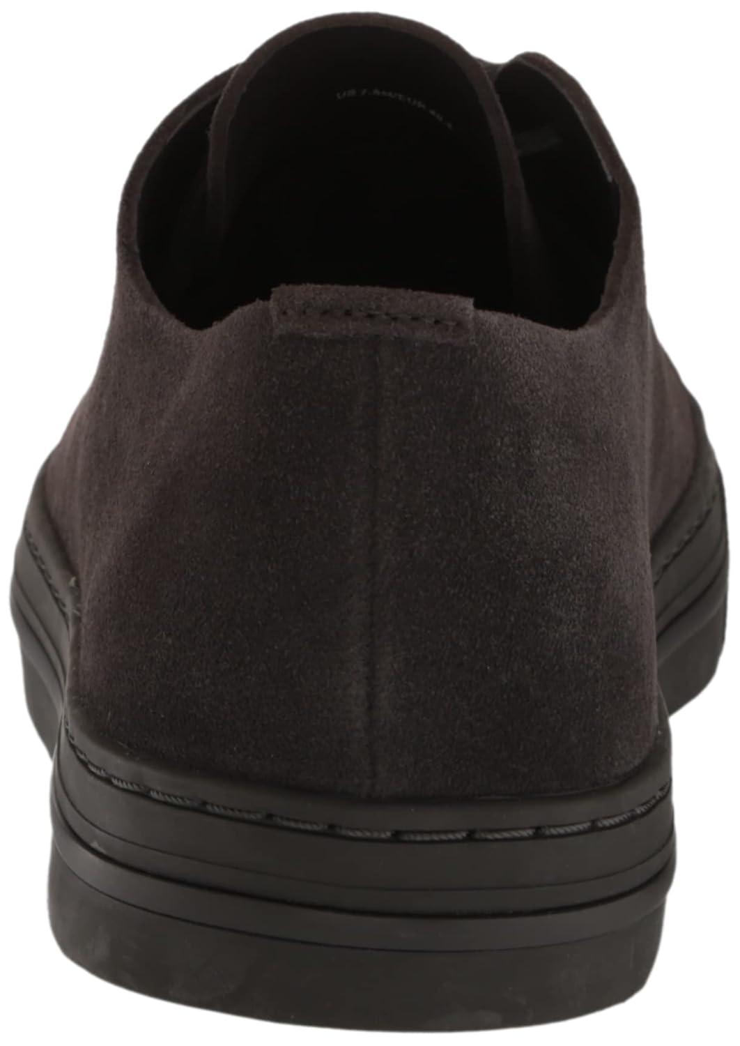 Graphite Genuine Leather and Suede Men's Lace-up Sneakers