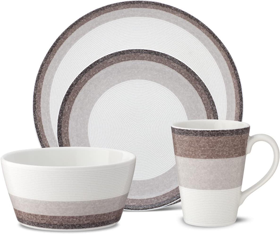 Noritake Colorscapes Layers Coupe 4-Piece Place Setting, Service for 1