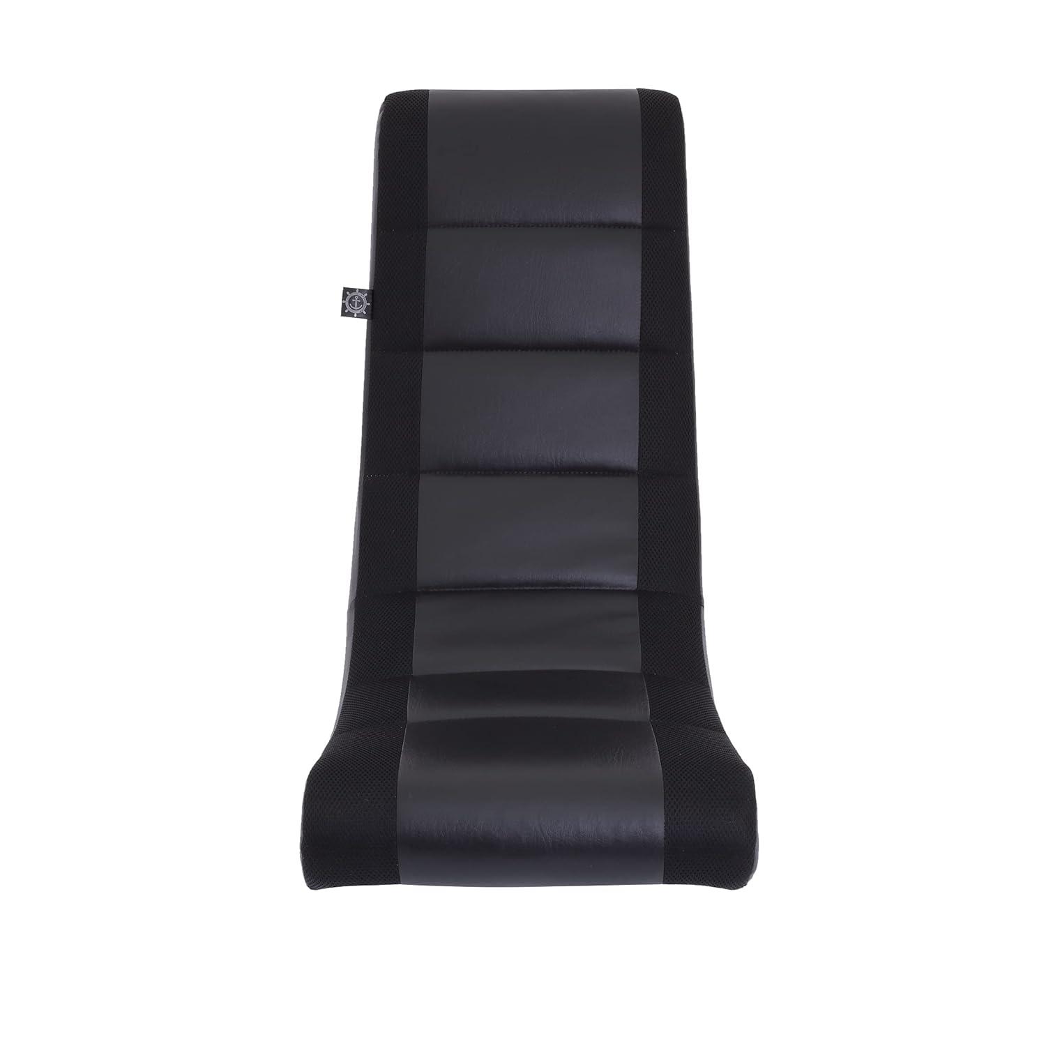 Video Rocker Gaming Chair Black - The Crew Furniture: Ergonomic Rocking Design, No Assembly Required