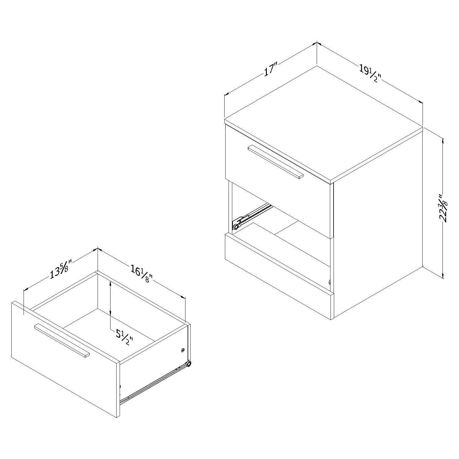 Step One Essential 2 - Drawer Nightstand