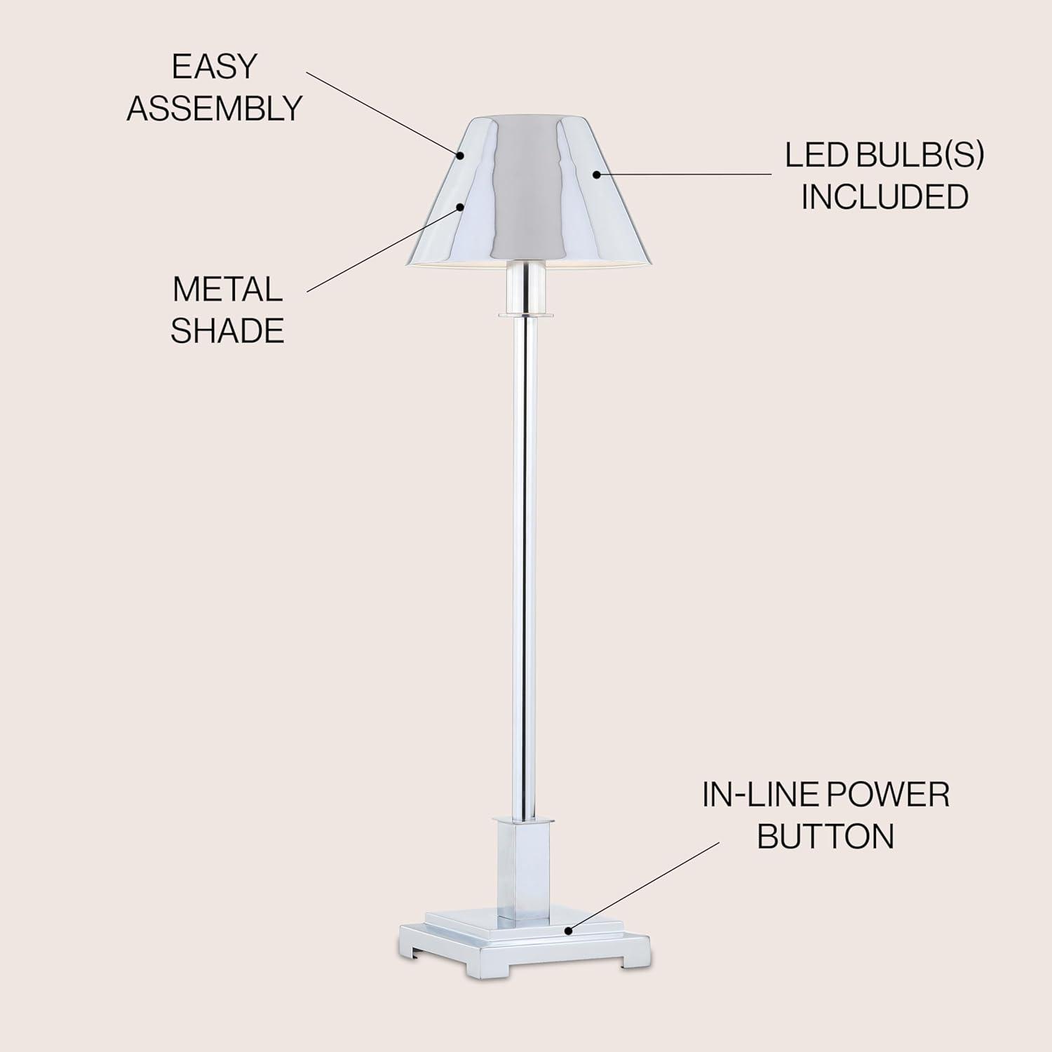 JONATHAN Y Roxy Metal Shade LED Table Lamp