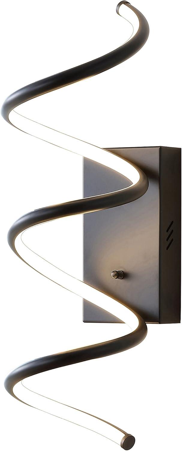 Scribble 20.5" Black Modern LED Vanity Wall Sconce