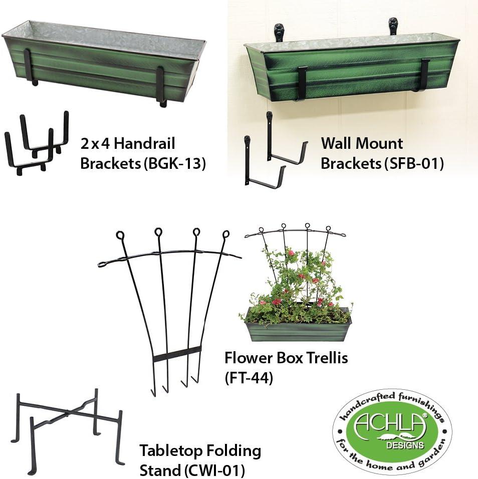 Small Galvanized Metal Rectangular Planter Box - ACHLA Designs