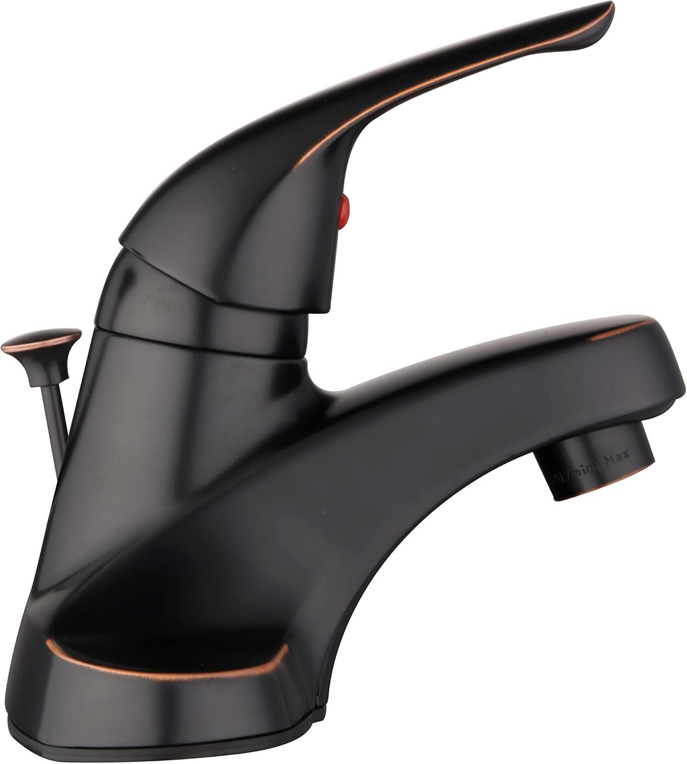 Middleton 4 in. Centerset 1-Handle Bathroom Faucet in Satin Nickel