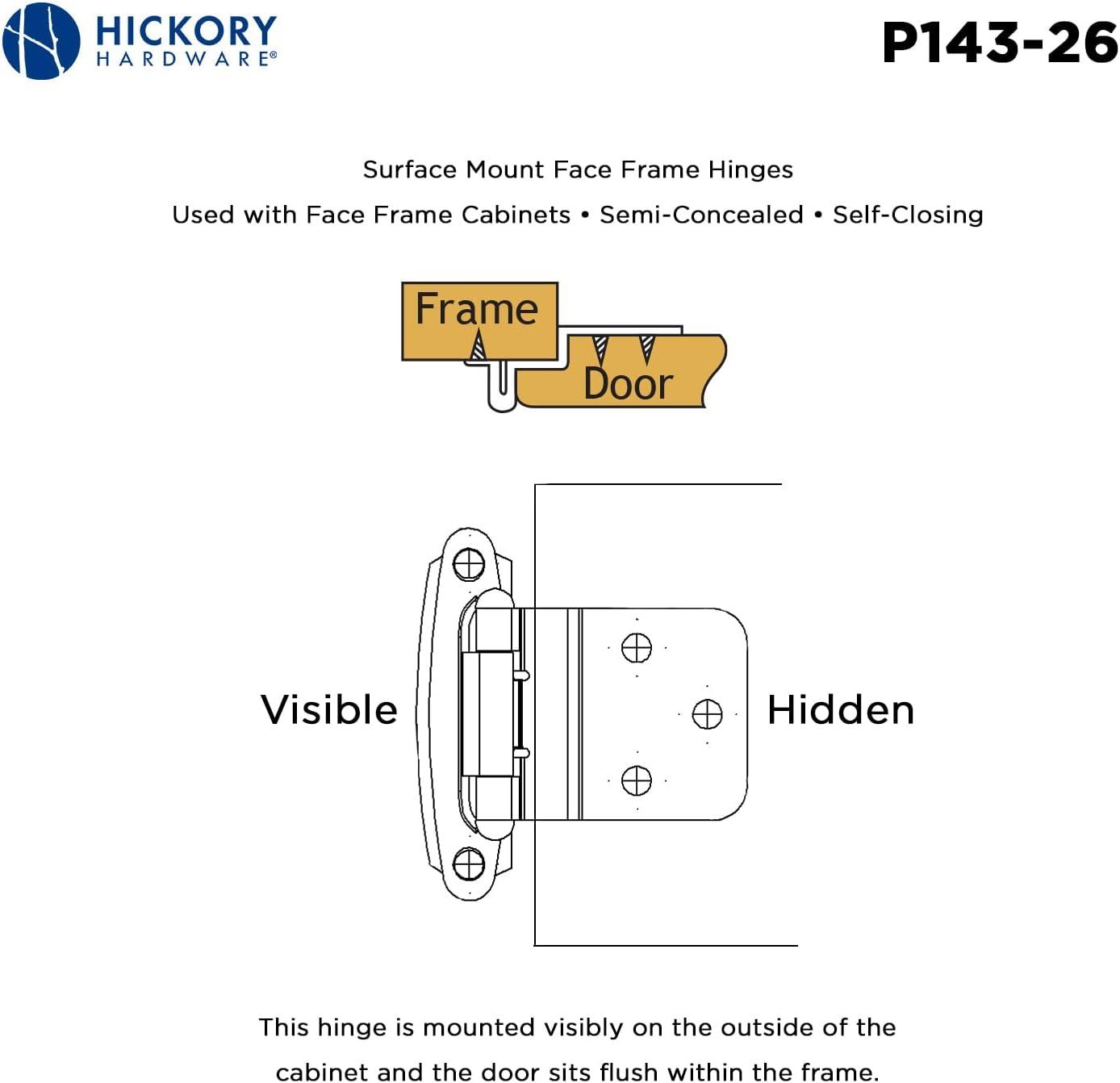 Self-Closing Pair Overlay Hinge