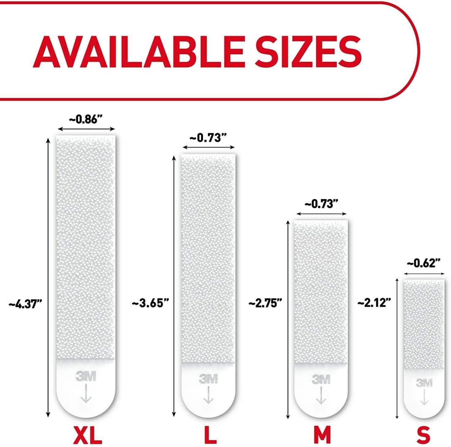 Command 12 Sets of Strips Picture Hanging Strips Value White: Plastic Adhesive Strip for Hanging Pictures Without Nails
