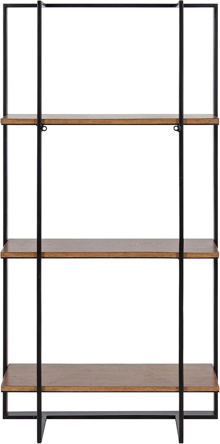 Kate & Laurel All Things Decor 24"x22" Kercheval Modern Wood Shelf Gold